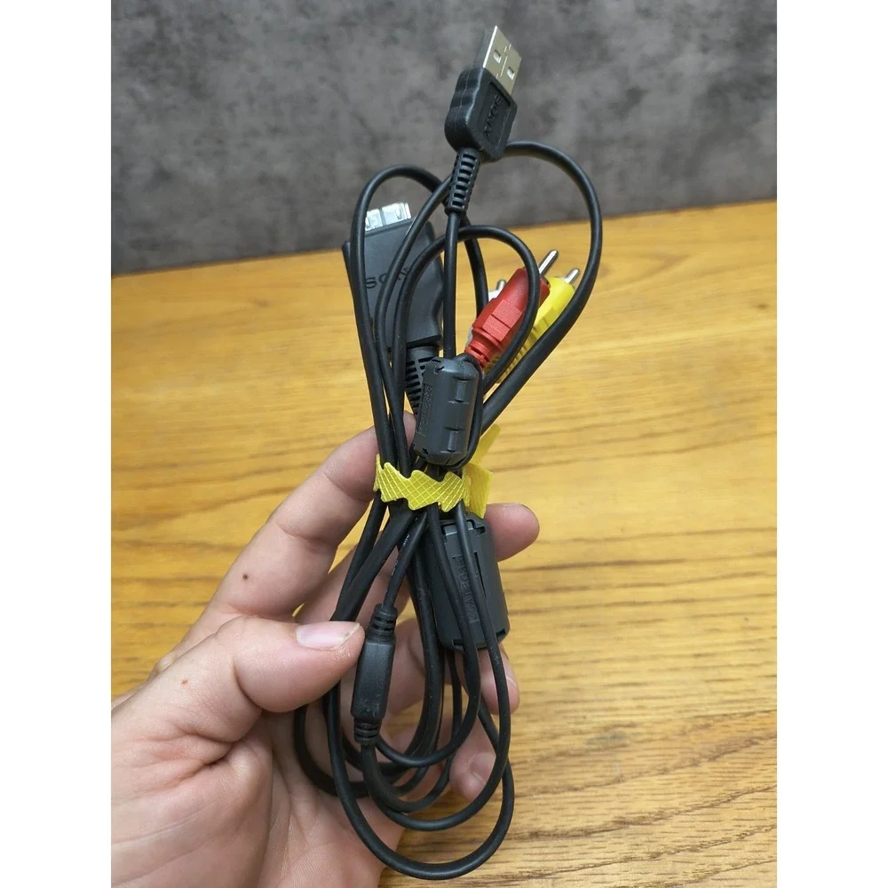 SONY TYPE 2 II TWO CAMERA CABLE CORD USB RCA ZCAT1325 0530 OFFICIAL OEM